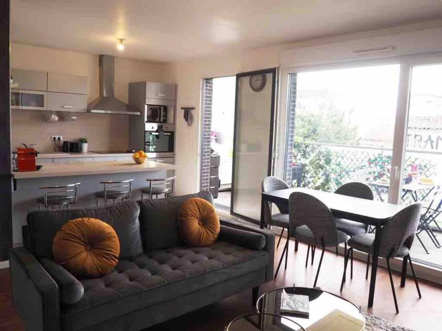 Appartement 80M2, Terrasse Sud, Metro 7 Direction Louvre A 8Minutes, Parking Sous-Sol, Proche Paris-Bercy 塞纳河畔伊夫里 外观 照片